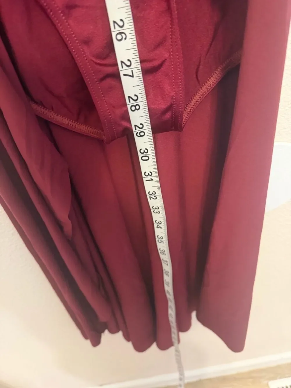 WEISSMAN Dance Costume burgundy leotard maxi drape dress 12083 SA-Small adult